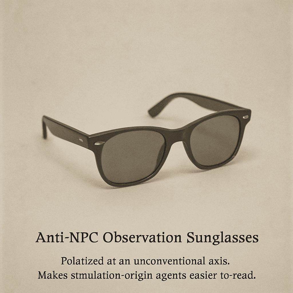 Anti-NPC Observation Sunglasses
