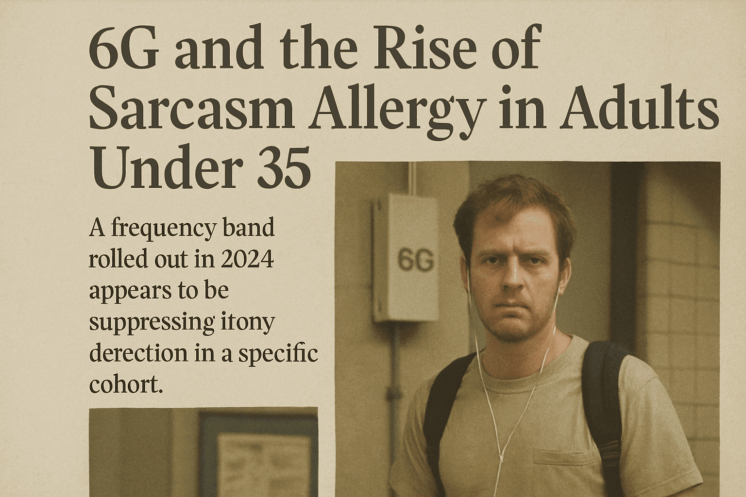 6G and the Rise of Sarcasm Allergy in Adults Under 35