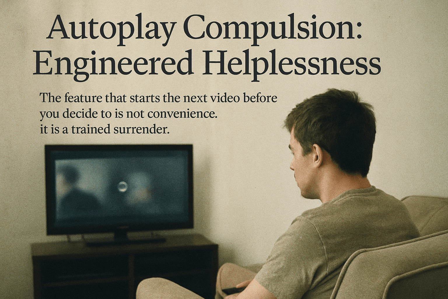 Autoplay Compulsion: Engineered Helplessness