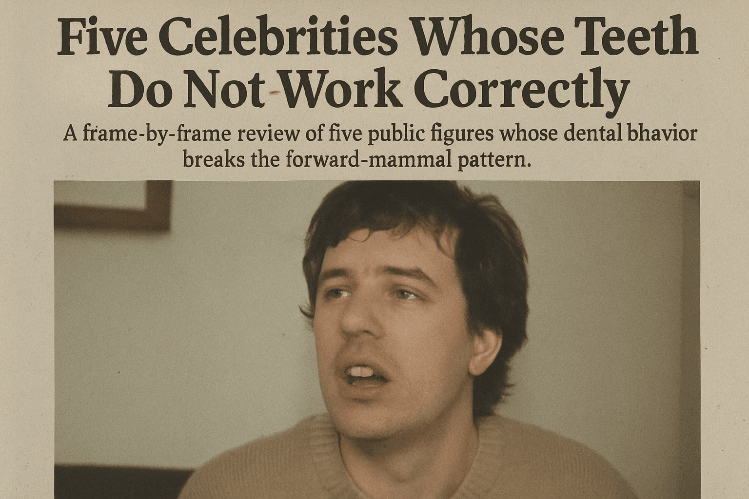 Five Celebrities Whose Teeth Do Not Work Correctly