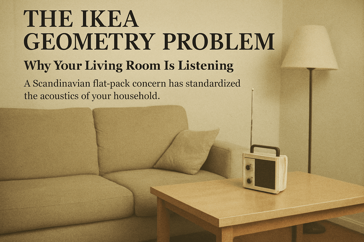 The IKEA Geometry Problem: Why Your Living Room Is Listening