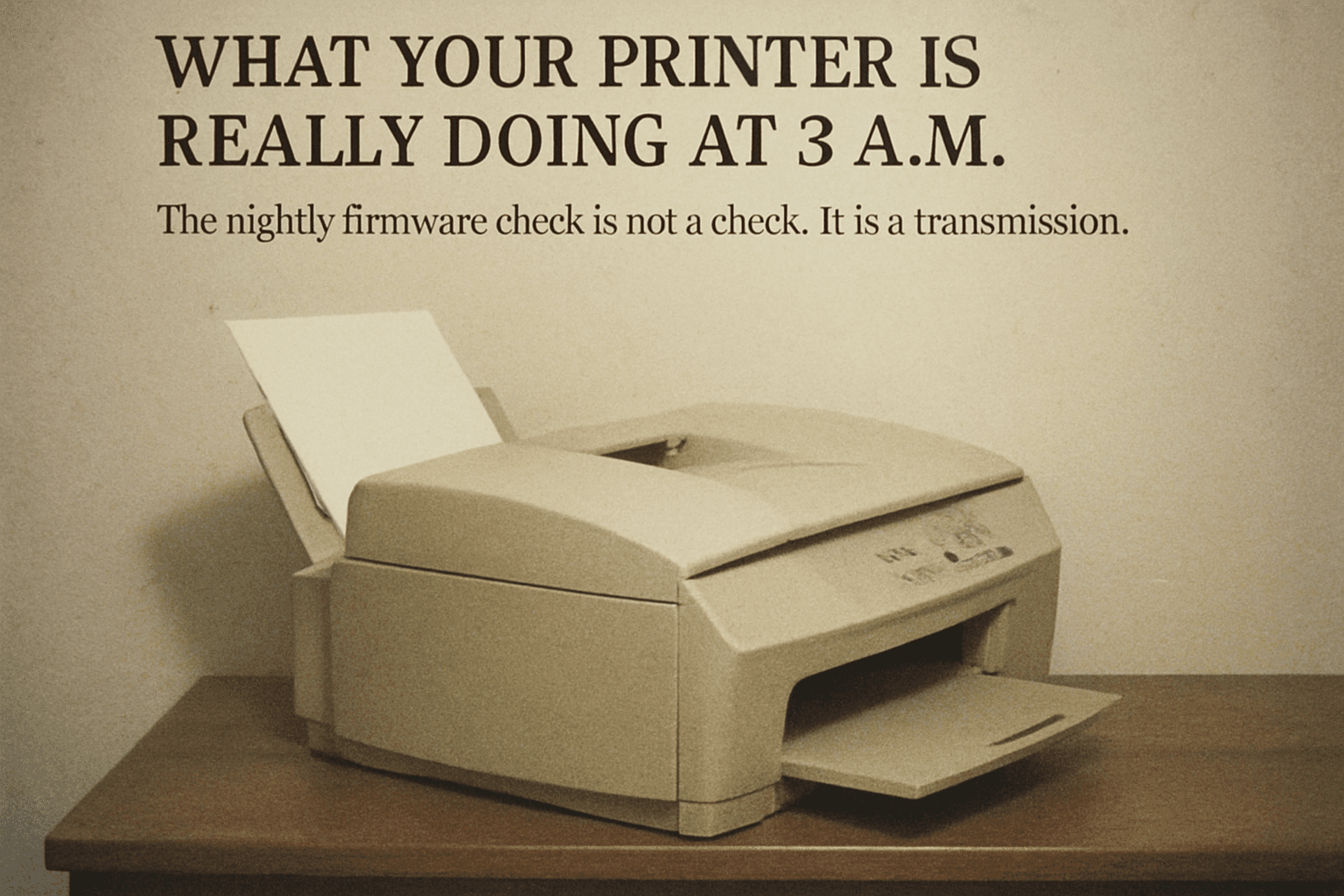 What Your Printer Is Really Doing At 3 A.M.