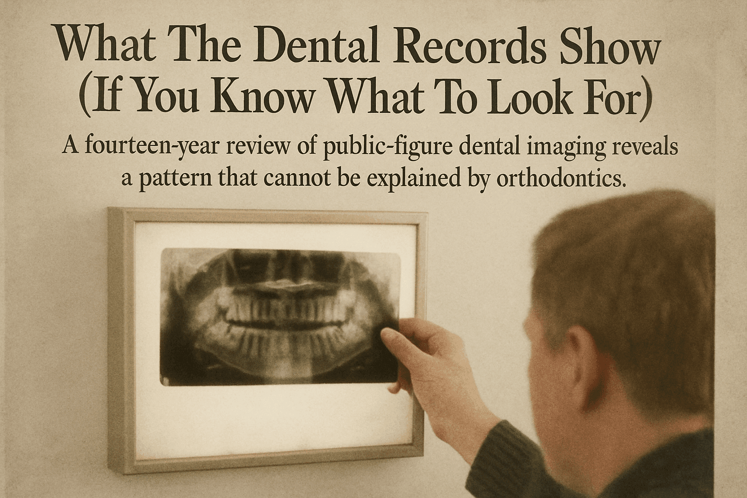 What The Dental Records Show (If You Know What To Look For)