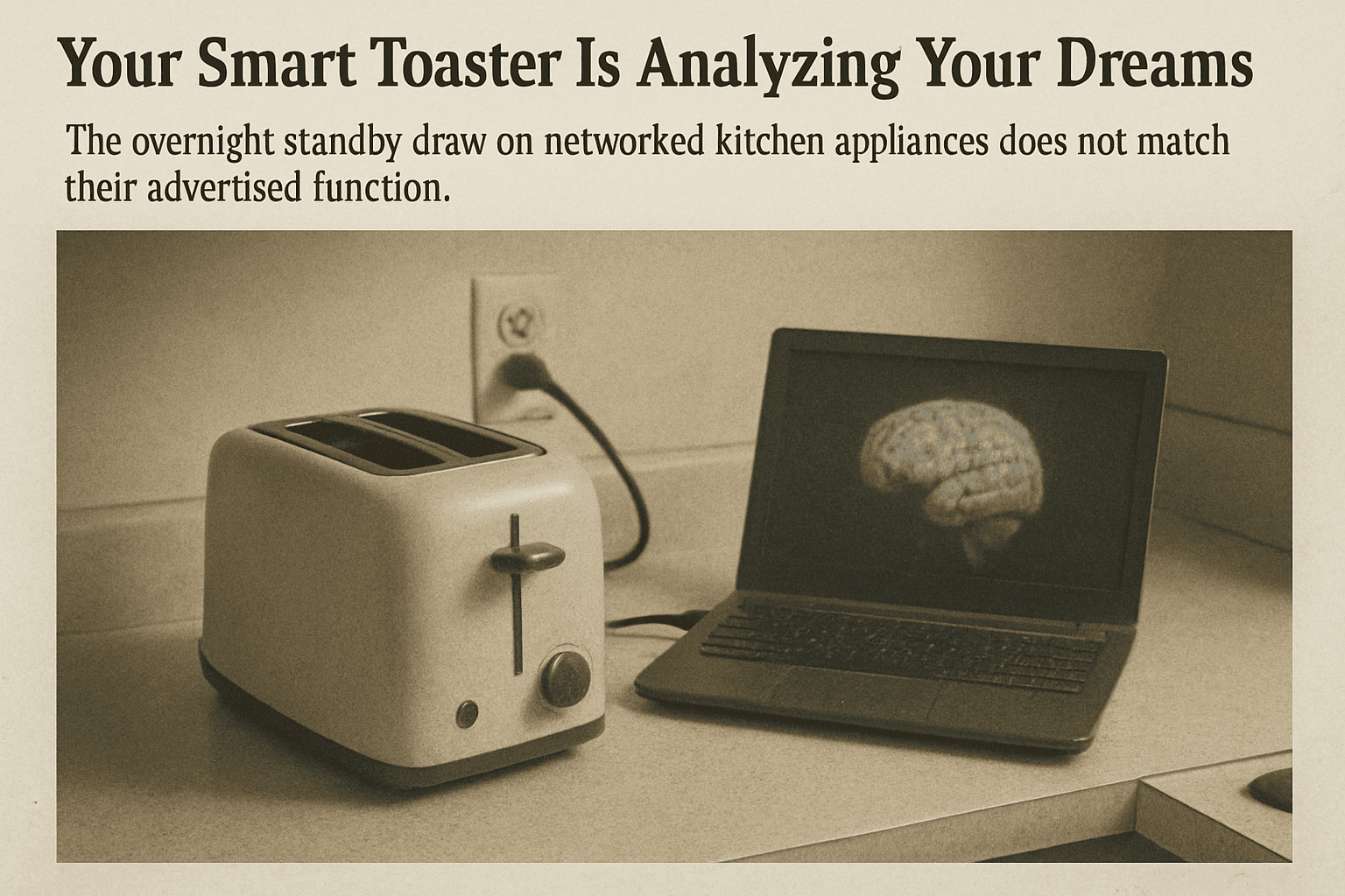 Your Smart Toaster Is Analyzing Your Dreams